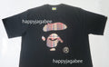 A BATHING APE BAPE CHECK APE FACE TEE