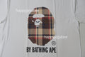 A BATHING APE BAPE CHECK BY BATHING APE TEE