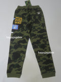 A BATHING APE BAPE KIDS 1ST CAMO PATCH PRINT SWEAT PANTS