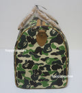 A BATHING APE ABC CAMO PU OSTRICH BOSTON BAG
