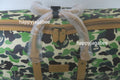 A BATHING APE ABC CAMO PU OSTRICH BOSTON BAG