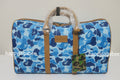 A BATHING APE ABC CAMO PU OSTRICH BOSTON BAG