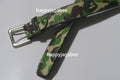 A BATHING APE ABC CAMO PU OSTRICH BELT