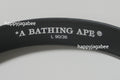 A BATHING APE ABC CAMO PU OSTRICH BELT