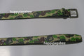 A BATHING APE ABC CAMO PU OSTRICH BELT