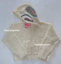 A BATHING APE Ladies' METALLIC CROCHET SHARK FULL ZIP HOODIE
