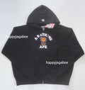 A BATHING APE Ladies' CRISTAL STONE COLLEGE BABY LISA OVERSIZED ZIP HOODIE