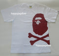 A BATHING APE BIG APE CROSSBONE PIGMENT PRINT TEE