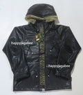 A BATHING APE BAPE x OVO SYNTHETIC WASHABLE LEATHER SNOWBOARD JACKET