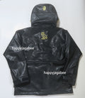 A BATHING APE BAPE x OVO SYNTHETIC WASHABLE LEATHER SNOWBOARD JACKET