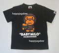 A BATHING APE BAPE KIDS BABY MILO HAMBURGER TEE