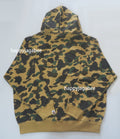 A BATHING APE 1ST CAMO BAPE LOGO RHINESTONE RELAXED FIT FULL ZIP HOODIE