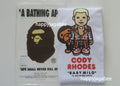 A BATHING APE WWE x BAPE x TOPPS BABY MILO RELAXED FIT TEE ( CODY RHODES )