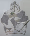 A BATHING APE COLOR CAMO SHARK FULL ZIP SHERPA JACKET