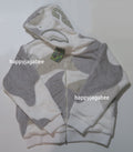 A BATHING APE COLOR CAMO SHARK FULL ZIP SHERPA JACKET
