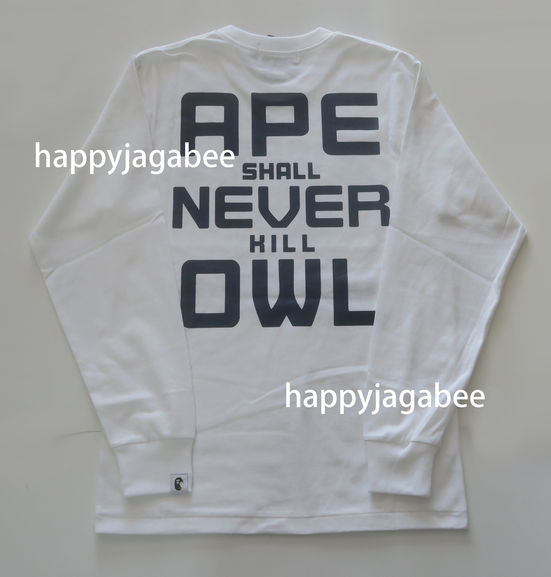 A BATHING APE BAPE x OVO COLLEGE LONG SLEEVE TEE – happyjagabee store