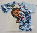 A BATHING APE BAPE KIDS ABC CAMO SHARK MILO TEE