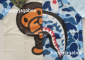 A BATHING APE BAPE KIDS ABC CAMO SHARK MILO TEE