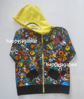 A BATHING APE BAPE KIDS MILO ALL SAFARI SHARK ZIP HOODIE