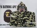 A BATHING APE 1ST CAMO 2ND SHARK BOA HOODIE JACKET