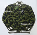 A BATHING APE 1ST CAMO VARSITY JACKET