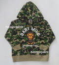A BATHING APE BAPE KIDS ABC CAMO BABY MILO PULLOVER HOODIE