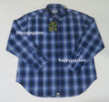 A BATHING APE OMNRE CHECK COLLEGE RELAXED FIT SHIRT