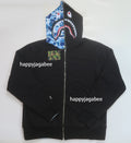 A BATHING APE ABC CAMO REVERSIBLE SHARK FULL ZIP HOODIE