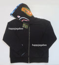 A BATHING APE ABC CAMO REVERSIBLE SHARK FULL ZIP HOODIE