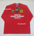 A BATHING APE BAPE CR7 LIFE MULTI LOGO POLY RELAXED FIT L/S FOOTBALL JERSEY