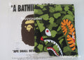 A BATHING APE BAPE x CR7 LIFE LOGO RELAXED FIT SHARK FULL ZIP HOODIE