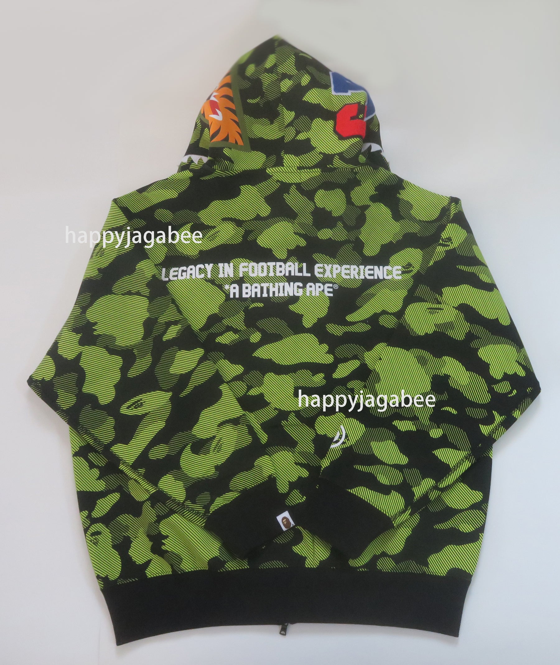 A BATHING APE BAPE x CR7 LIFE LOGO RELAXED FIT SHARK FULL ZIP