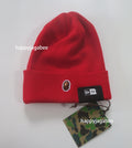 A BATHING APE APE HEAD ONE POINT NEW ERA KNIT CAP