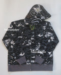 A BATHING APE MULTI PIXEL CAMO SHARK REGULAR FIT FULL ZIP HOODIE