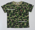 A BATHING APE BAPE KIDS ABC CAMO APE & MILO ONE POINT TEE - happyjagabee store