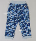 A BATHING APE BAPE KIDS ABC CAMO APE & MILO ONE POINT SWEAT PANTS