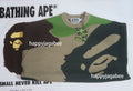 A BATHING APE MEGA ABC CAMO KNIT CREWNECK SWEATSHIRT