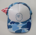 A BATHING APE Ladies' ABC CAMO CRYSTAL STONE MESH CAP
