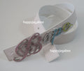 A BATHING APE BAPE LOGO BELT W/ RHINESTONES