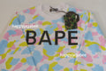 A BATHING APE NEW MULTI CAMO RHINESTONE REGULAR FIT CREWNECK SWEAT SHIRT