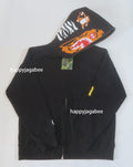 A BATHING APE TIGER FULL ZIP HOODIE