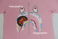 A BATHING APE Ladies' NEW MULTI CAMO MILO SHARK TEE - happyjagabee store