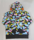A BATHING APE NEW MULTI CAMO BABY MILO REGULAR FIT FULL ZIP HOODIE - happyjagabee store