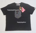A BATHING APE Ladies' APE HEAD CRYSTAL STONE MINI TEE - happyjagabee store