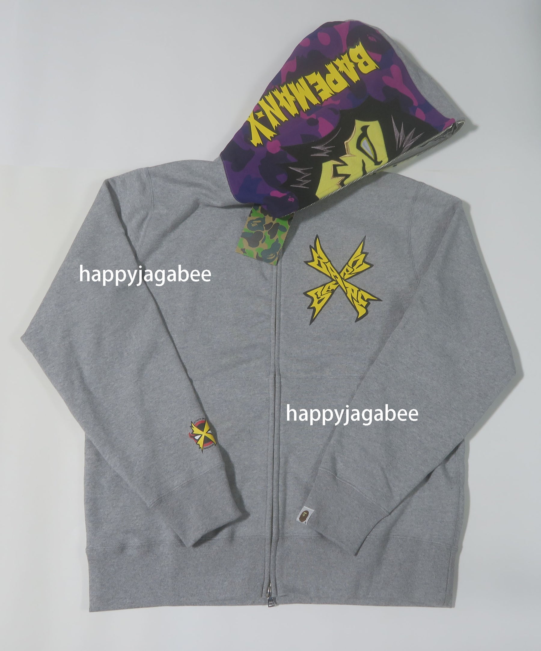 A BATHING APE BAPEMAN X FULL ZIP HOODIE – happyjagabee store