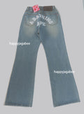 A BATHING APE Ladies' A BATHING APE LOGO BOOTCUT DENIM PANTS