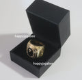 A BATHING APE RHINESTONE COLLEGE RING