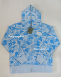 A BATHING APE ICY BAPE ABC CAMO SHARK FULL ZIP HOODIE