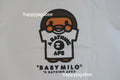 A BATHING APE Ladies' BABY MILO COLLEGE TEE - happyjagabee store