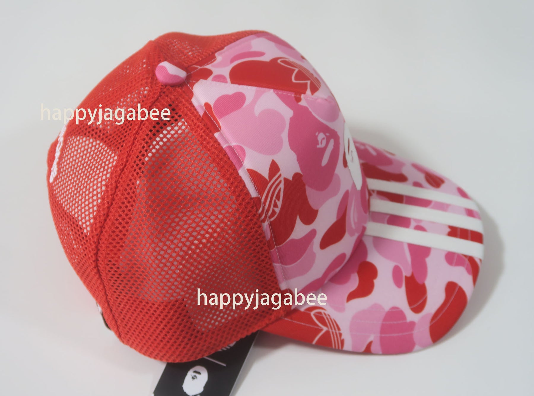帽子 BAPE X ADIDAS PINK CAMO TRUCKER adidas x Bape Truck Cap 'Clear Pink' KF4919